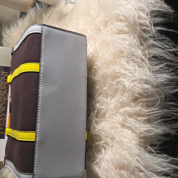 Tory Burch NWOTs Canvas Colorblock Tote - Picture 9 of 14